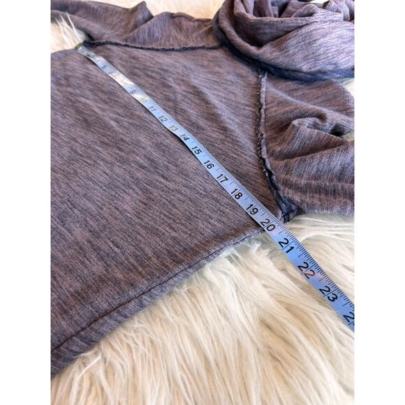 Free People FP Beach Cocoon Cowl Neck Pullover One Body Sweater Heather Purple - Picture 11 of 12